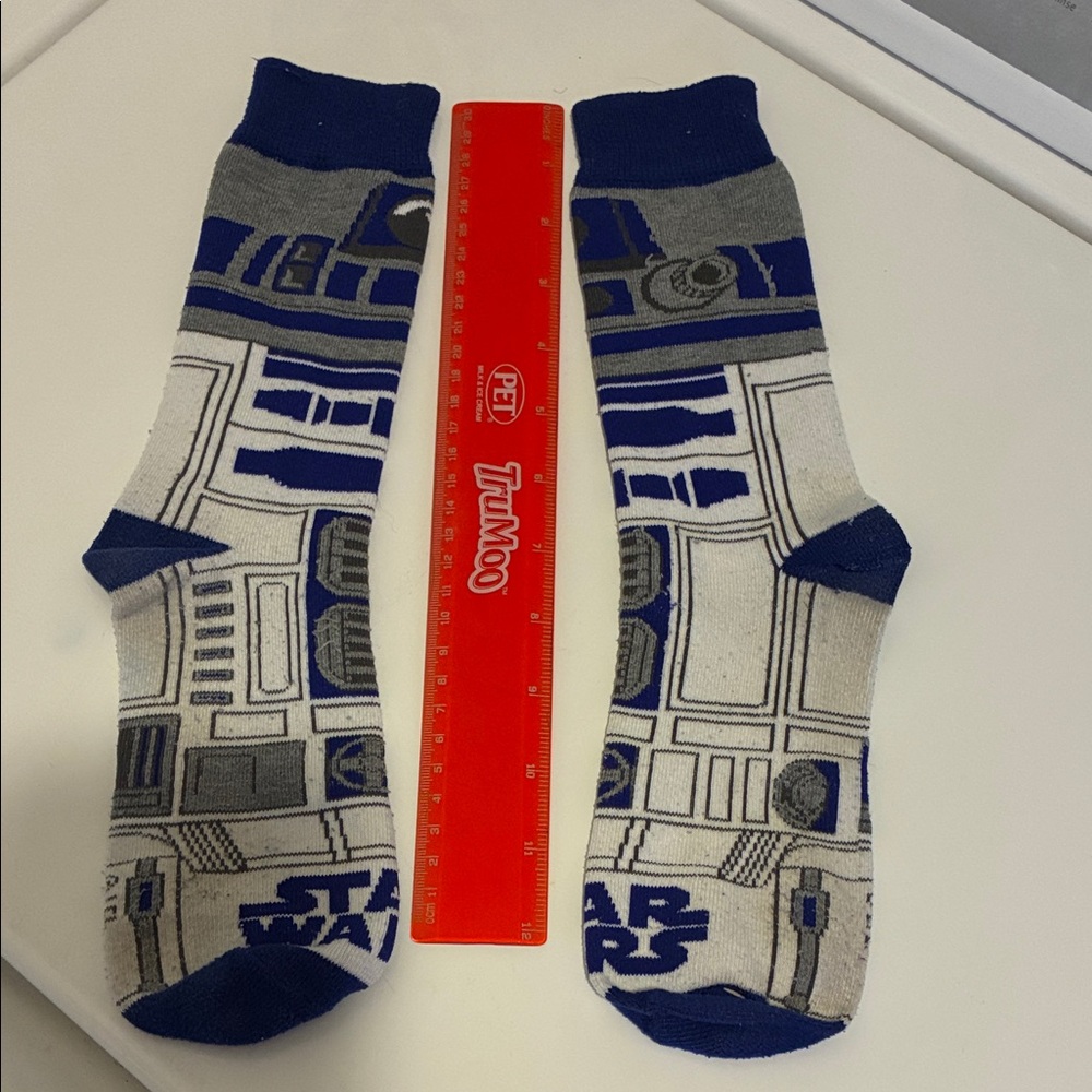 Star Wars R2-D2 Crew Socks - Blue & Gray
